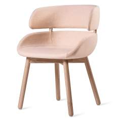 Besucherstuhl rosa Besucherstühle Holz Konferenzstuhl Skandiform Fendo