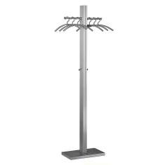 Kleiderständer Edelstahl Standgarderobe Garderobe D-Tec, Mister T