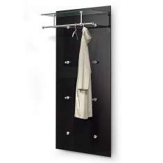 Wandgarderobe schwarz Garderobe, D-Tec, Pacific