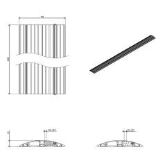 technisches Bild Addit Kabelschutz 180 cm - gerade 432