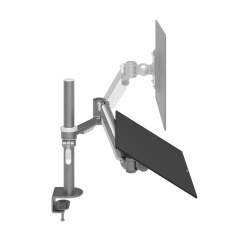 Monitorhalterung, Tischklemme, Kabellochbefestigung, Monitor-Befestigung Dataflex Viewmate plus Monitorarm - Schreibtisch 852