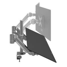 Monitorhalterung, Tischklemme, Kabellochbefestigung, Monitor-Befestigung Dataflex Viewmate plus Monitorarm - Schreibtisch 862