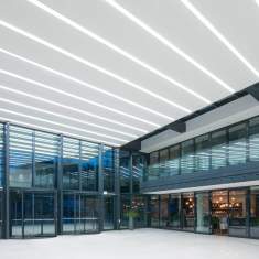 LED Deckeneinbaulampe weiß moderne Bürolampe länglich Lampe, Regent, Channel Deckenleuchte