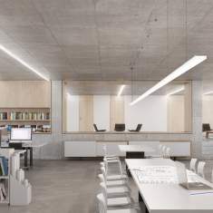 Büro Deckenleuchten länglich Pendelleuchte LED Büroleuchte, Regent, Purelite C-LED