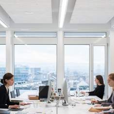 Büro Deckenleuchten länglich Pendelleuchte LED Büroleuchte, Regent, Purelite D C-LED