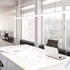 LED Deckenlampen länglich Pendelleuchte LED Büroleuchte, Regent, Purelite LED