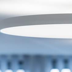 Büro Deckenleuchten Teller Pendelleuchte LED Büroleuchte weiß, Regent, Solo Slim LED