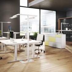 Stehlampe Büro Stehleuchte LED Stehlampen fm Büromöbel Stadio Duo