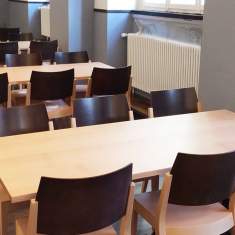 Besucherstuhl Holz Konferenzstühle Cafeteria Stühle, rosconi, Objektmöbel - KOLLEKTION.58 Contract chair