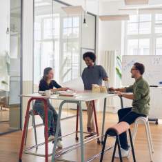 Stehtisch fahrbar Stehtische Büro Arbeitstisch Konferenztisch Sedus se:lab high desk