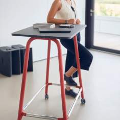 Stehtisch fahrbar Stehtische Büro Arbeitstisch Konferenztisch Sedus se:lab high desk