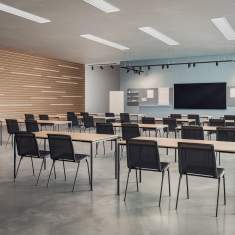 Besucherstuhl schwarz Besucherstühle Netzgewebe Konferenzstuhl Brunner, hero plus