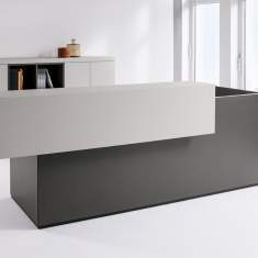 Empfangstheke Büro Theken Tresen Büro, werner works, basic C Thekensystem