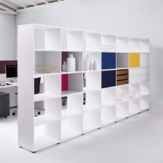 Regalschrank weiß Regalsysteme Büromöbel, werner works, basic view