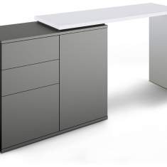Empfangstheke für kleine Räume Büro Tresen weiß, werner works, K-Modul Stand