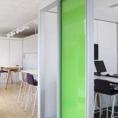 Raumteiler Trennwand Glas, Goldbach Kirchner, Akustik Trennwand T42/T43