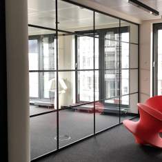 Raumhohe Trennwände Büro Raumteiler Glas Goldbach Kirchner Akustik Trennwand T50 Loft