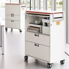 Steelcase Moby mobiler Stauraum im Büro als flexibler Arbeitsplatz und Organisationslösung