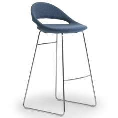 Barstuhl blau Barstühle fm Büromöbel Elan Barhocker