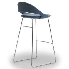 Barstuhl blau Barstühle fm Büromöbel Elan Barhocker