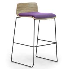 Barstuhl violett Barstühle fm Büromöbel Epsilon Barhocker