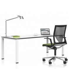 Schreibtisch weiss Schreibtische Büro Arbeitstisch Vario Icon Single