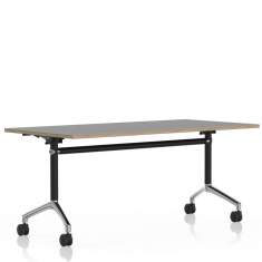 Klapptisch mit Rollen Klapptische Büro Rolltisch Vario LET'S TALK FLIP