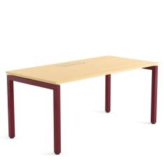 Steelcase Ottima Portico Schreibtisch mit klarer Tischplatte und filigranem Tischgestell