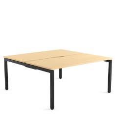 Ottima Portico Bench von Steelcase mit geteilter Tischplatte für effiziente Teamarbeit