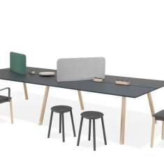 Team-Tisch Holz Team-Tische Büro Konferenztisch Kusch+Co 6880 Creva
rechteckige Tischplatte