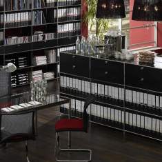 Regalschrank modular Regal schwarz Büro Büromöbel System4 Regale