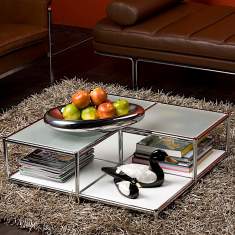 Couchtische Glas Beistelltisch modern Beistelltische System4 Couchcitsch