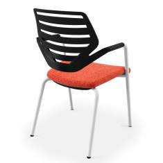 Besucherstuhl rot Besucherstühle Konferenzstuhl Büro Konferenzstühle König + Neurath K + N NOOK