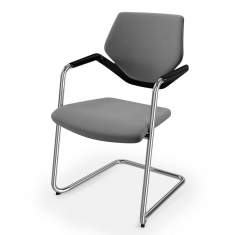Besucherstuhl grau Besucherstühle Freiscwhinger Konferenzstuhl Büro Konferenzstühle König + Neurath K + N NOOK