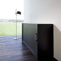 Rolladenschrank Büro Büroschränke mit Rolladen Büroschrank schwarz, Echo, Standard Rolladenschrank