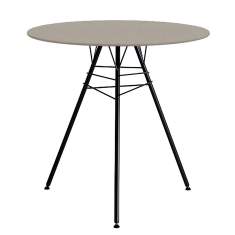 Design Beistelltisch schwarz rund Beistelltische rund , Arper, Leaf Tische