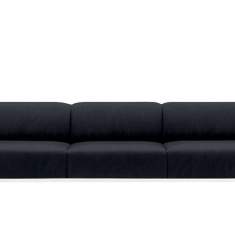 Sofa Lounge schwarz Loungesofa, Arper, Sean - 3 Sitze