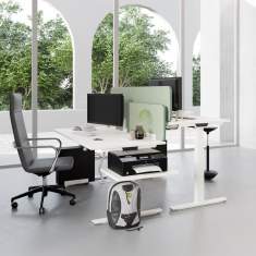 Höhenverstellbarer Schreibtisch elektrisch ergonomische Schreibtische Palmberg Crew T