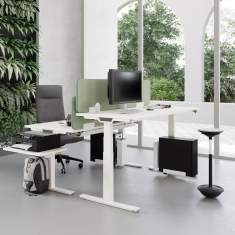 Höhenverstellbarer Schreibtisch elektrisch ergonomische Schreibtische Palmberg Crew T