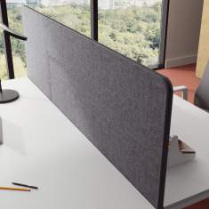Schreibtisch Sichtschutz Büro Tischtrennwand Schreibtischaufsatz Palmberg Akustik Tischpanel Maxipanel