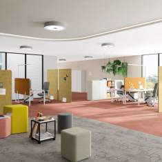Schreibtisch Sichtschutz Büro Tischtrennwand Schreibtischaufsatz Palmberg Akustik Tischpanel Maxipanel