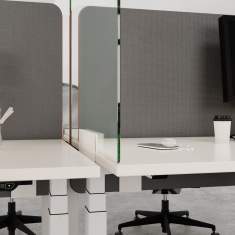 Schreibtisch Sichtschutz Büro Tischtrennwand Schreibtischaufsatz Palmberg Akustik Tischpanel Maxipanel