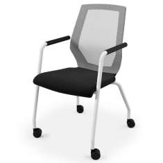 Besucherstühle mit Rollen Stuhl Netzgewebe JET.II Besucherstuhl