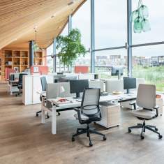 Elektrisch höhenverstellbare Doppelbench weiss höhenverstellbarer Schreibtisch Sedus temptation smart twin
Doppelarbeitsplatz
höhenverstellbar