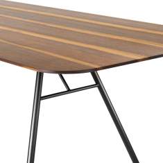 Stehtisch Holz Stehtische Konferenztisch Büro Girsberger Akio Steel
abgerundete Tischplatte