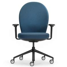 Bürostuhl blau Bürostühle Bürodrehstuhl mit Armlehnen Büro Girsberger Marva