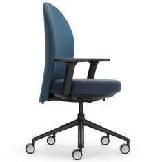 Bürostuhl blau Bürostühle Bürodrehstuhl mit Armlehnen Büro Girsberger Marva