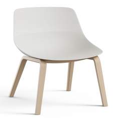 Loungesessel Holz Sessel weiss Lounge Brunner crona light lounge