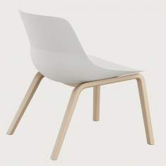 Loungesessel Holz Sessel weiss Lounge Brunner crona light lounge