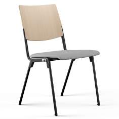 Besucherstuhl Holz Besucherstühle Holzschale Konferenzstuhl Cafeteria Stuhl Stapelstuhl  Brunner, hero plus
stapelbar